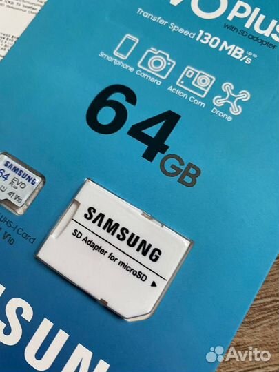 Карта памяти 64Gb Micro SD Samsung с доставкой