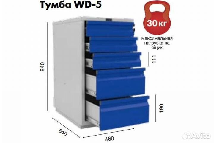 Тумба WD-5 практик S30299020546