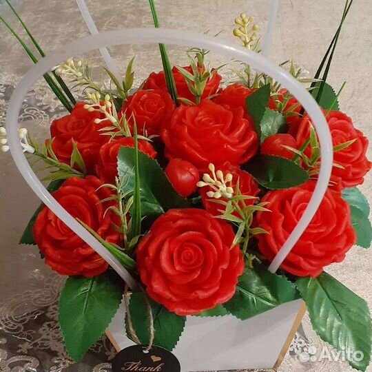 Мыльные розы букеты