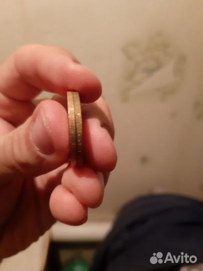 10 рублей северная Осетия биметалл,редкий брак