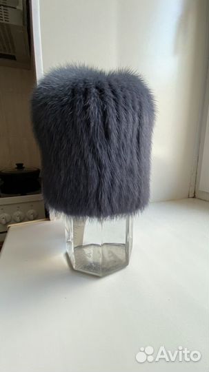 Шапки вязанные норки новые