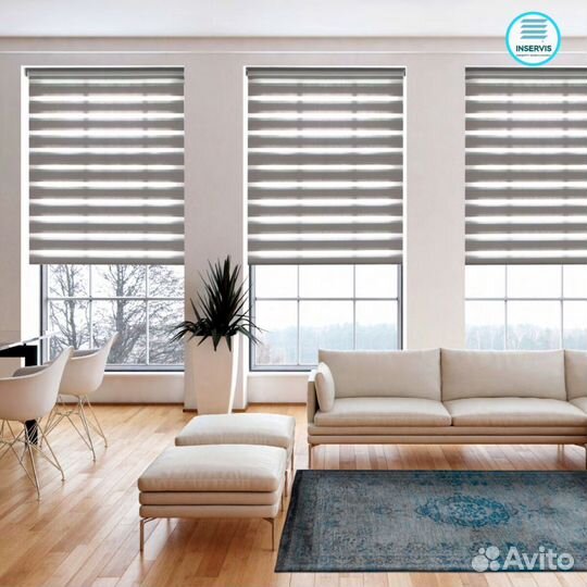 Жалюзи зебра (день-ночь) Облака