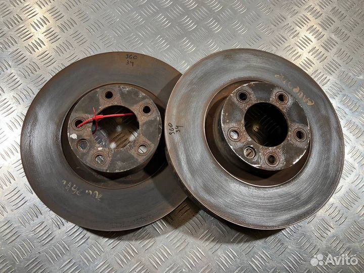 Диски тормозные (комплект) перед. Porsche Cayenne