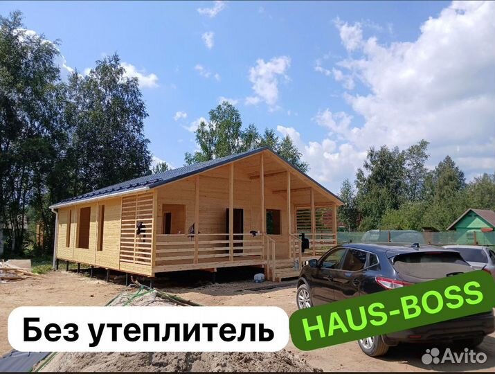 Дачный домик каркасный 12x8