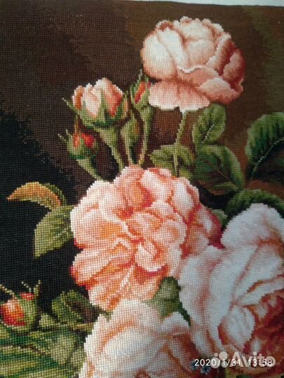 Картина вышитая крестиком. Ручная работа