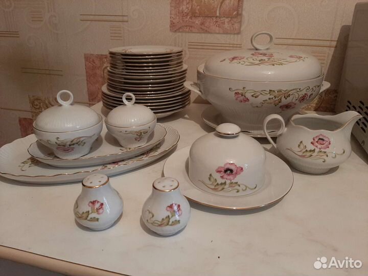 Набор столовой посуды Jlmenau, гдр