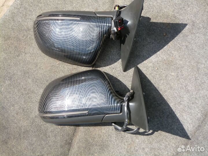 Зеркала audi A6 C6 рестайлинг карбон оригинал