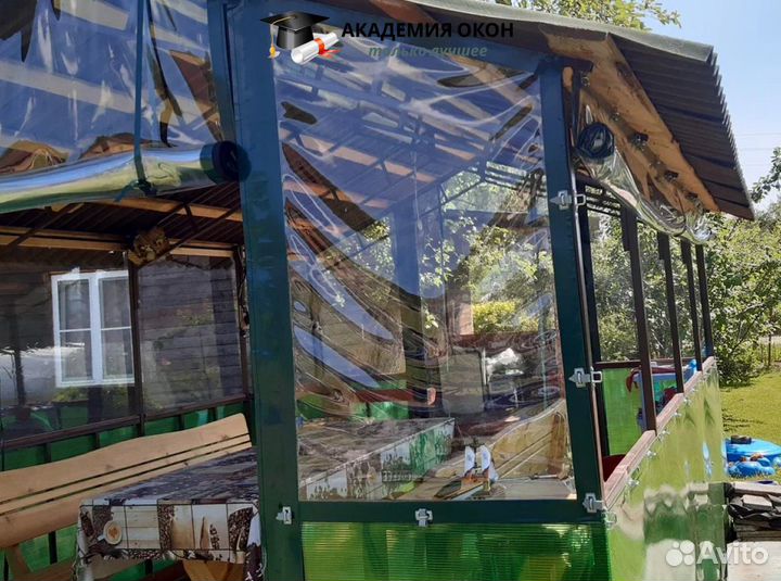 Гибкие мягкие окна для веранды