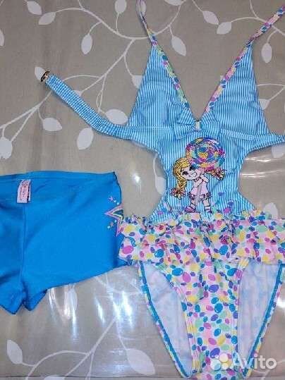 Купальник,плавки для девочки новые,панамы,сланцы
