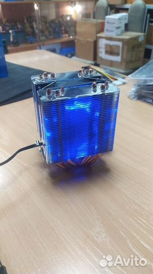 Башенный кулер, 6 трубок LED подсветка. AVC