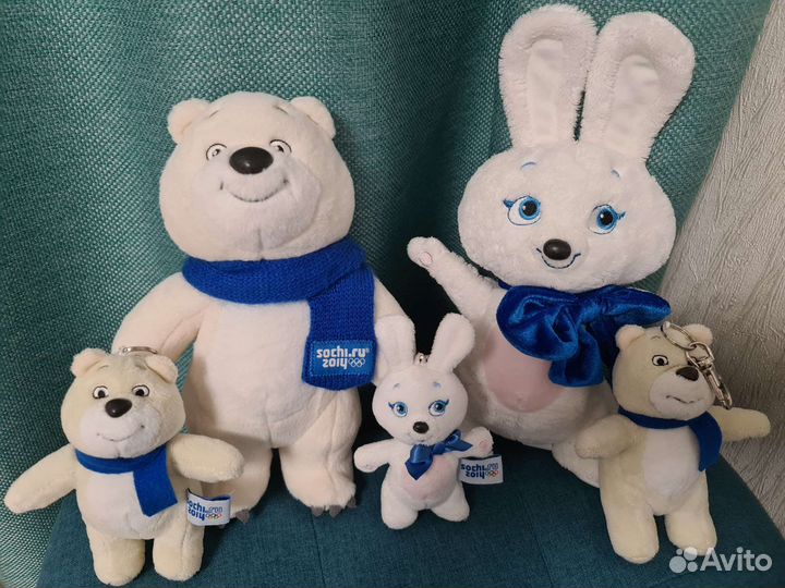 Мягкие игрушки символы Олимпиады 2014