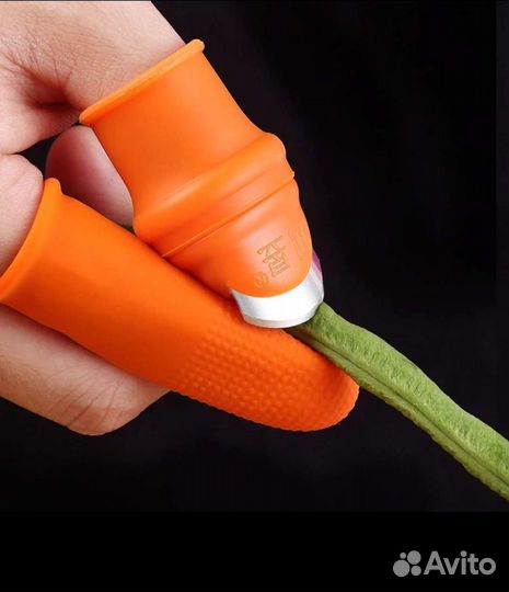 Садовый нож для кухни напальчник силиконовый с защ