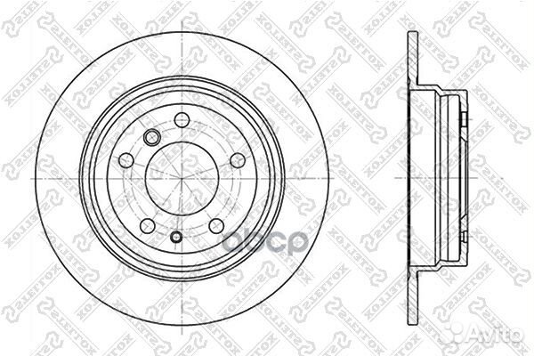 6020-1520-SX диск тормозной задний BMW E34 2.0