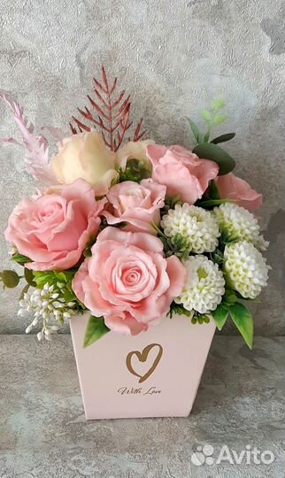 Букет цветы из мыла