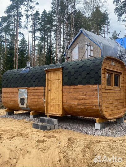 Баня бочка под ключ