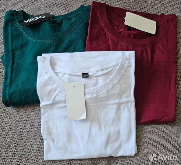 Новый комплект 3 шт футболок мужских хлопок 56