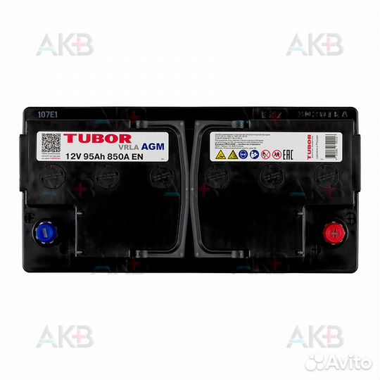 Аккумулятор автомобильный tubor AGM 95Ah 850A (354