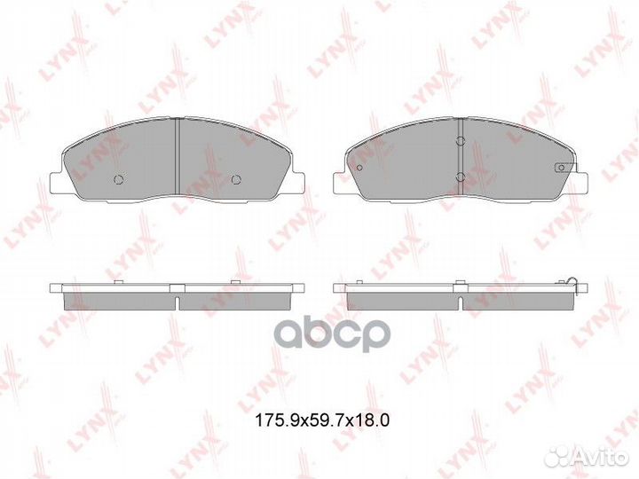 Колодки тормозные дисковые перед BD4609 LYN