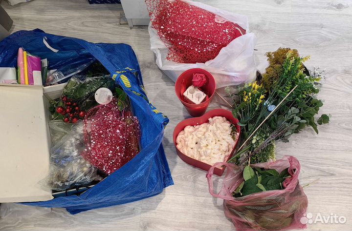 Цветы,коробки и др