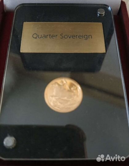 Соверен четверть Гибралтар 2017 золото редкая