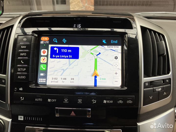 CarPlay и Android Auto для Toyota Land Cruiser 200