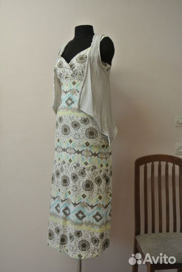 Комплектом сарафан и безрукавка, 46 размер
