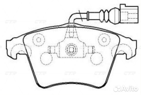 Колодки тормозные дисковые передние Volkswagen