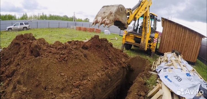 Услуги экскаватора погрузчика jcb