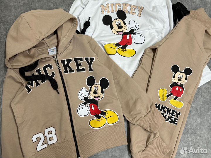 Костюм тройка с Микки маус Дисней