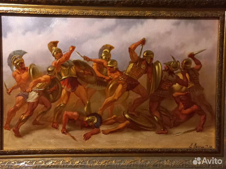 Картина Спартанцы. Гоплиты. Сражение