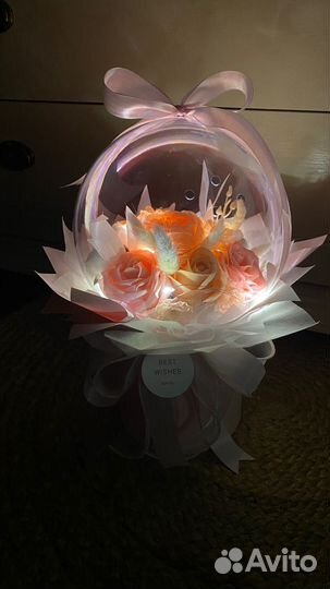 Композиция из мыльных роз