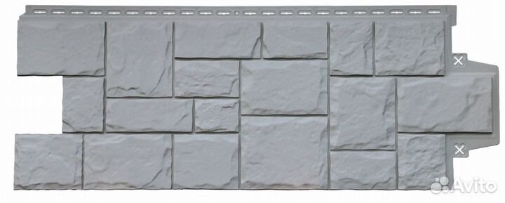 Фасадные панели Grand Line Крупный Камень classic