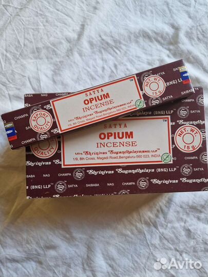 Благовония super hit и opium
