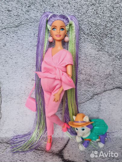 Кукла барби с длинными волосами беременная