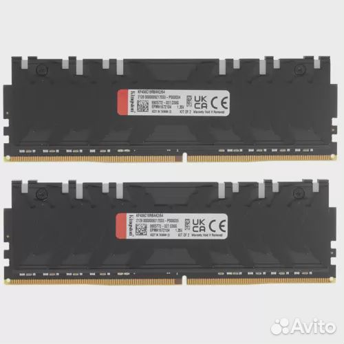 64Gb 3600 Kingston fury renegade (KF436C18rbak2/64