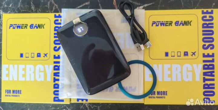 Повербанк магнитный беспроводной MagSafe 3в1 топ