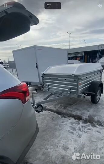 Прицеп с пластиковой крышкой мзса