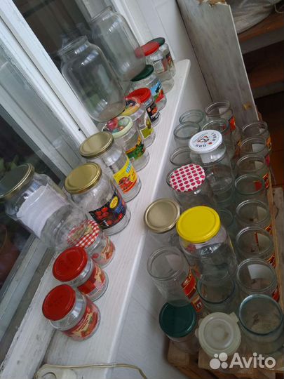 Банки стеклянные (разные виды) бу