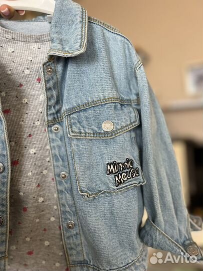 Джинсовая куртка zara 92
