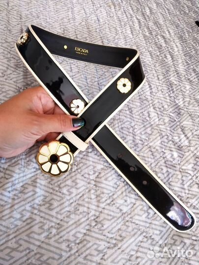 Ремень Escada кожа-лак