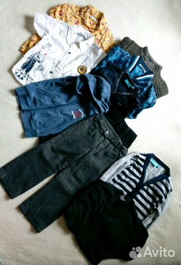 Набор (35 шт + обувь) брендовых вещей на мальчика