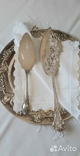 Лопатки для сервировки серебрение