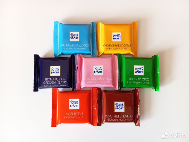 Ritter Sport mini (7шт) киндер сюрприз