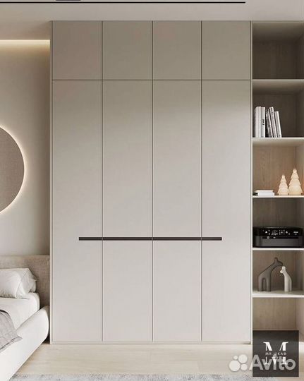 Шкаф распашной с фрезеровкой