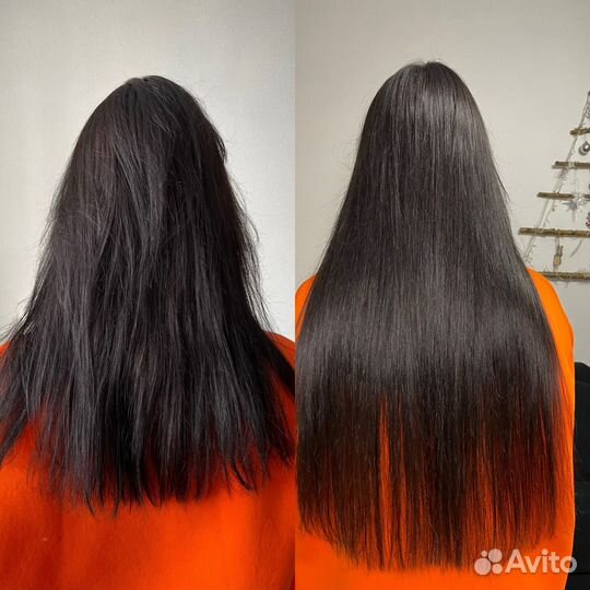 Наращивание натуральных волос модель