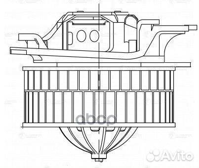 Вентилятор отопителя салона MB W211 02- LFH1521