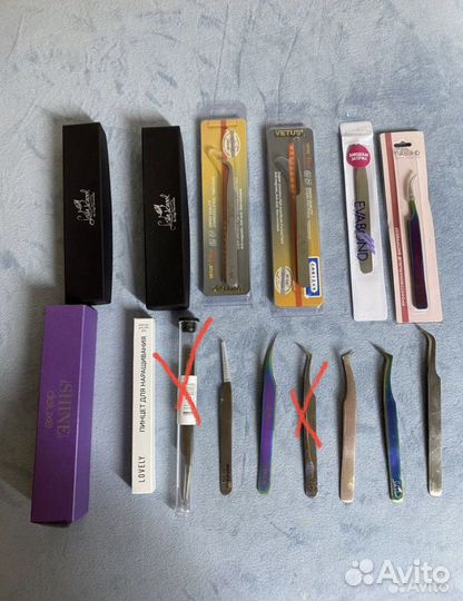 Пинцеты для наращивания ресниц