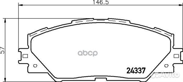Колодки тормозные дисковые перед (PF-1530)