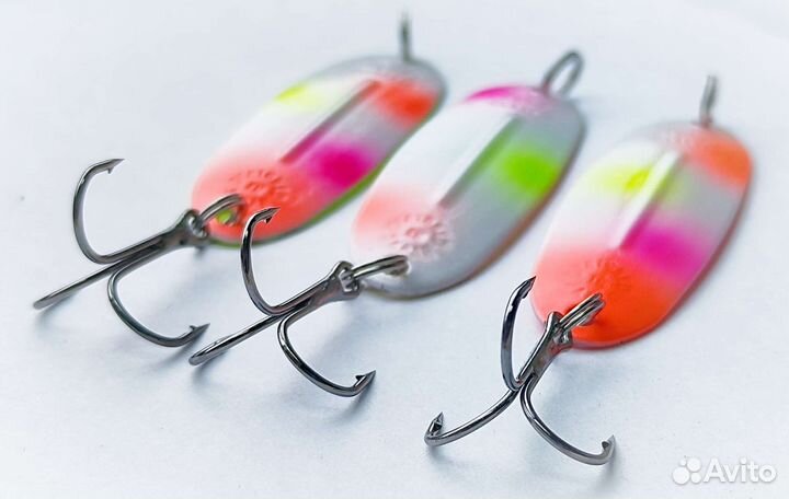 Блесна Williams Wabler(реплика) glow Печёнкин, 3шт