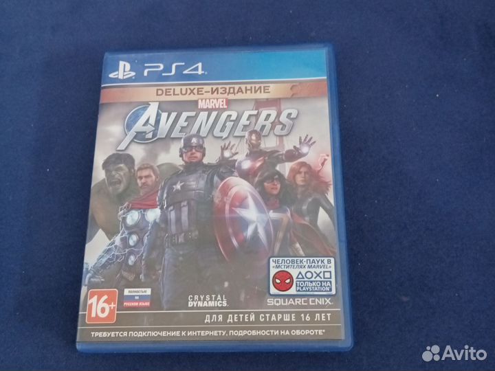 Диски на ps4 marvel avengers